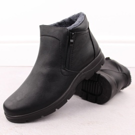 Botas aislantes para hombre con cremallera, negras Unisoft 8005 negro 3