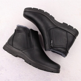 Botas aislantes para hombre con cremallera, negras Unisoft 8005 negro 4