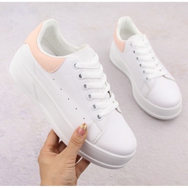 Deportiva mujer plataforma blanca Sabatina 0974 blanco 2