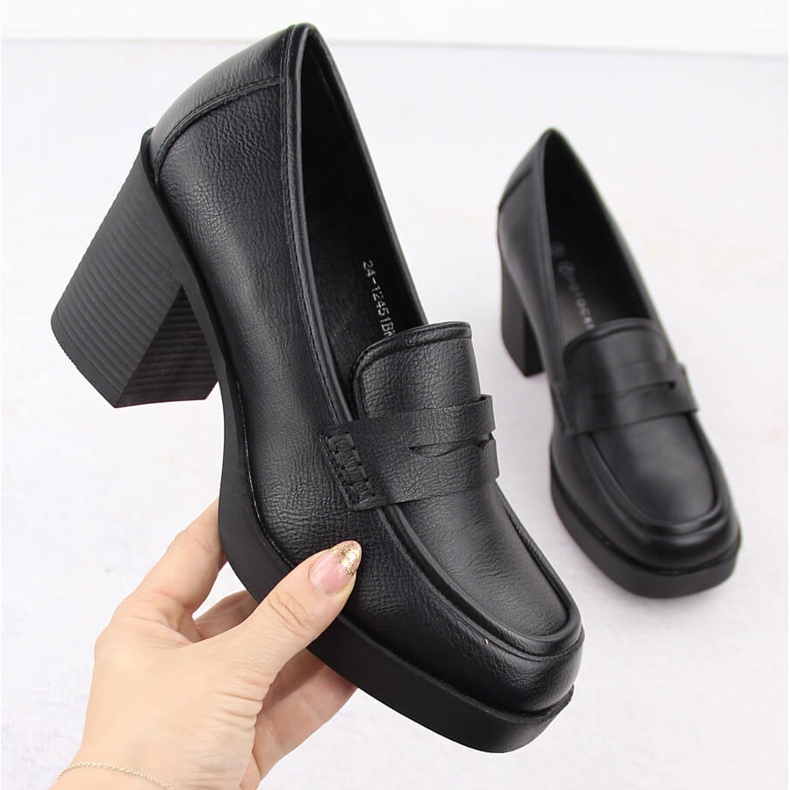 Zapatos de mujer con tacones altos, negro Potocki 12451 1