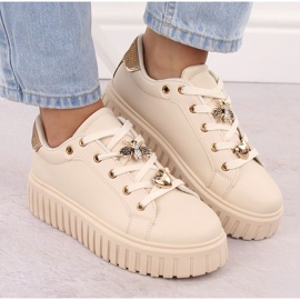 News Deportivas mujer plataforma beige NOVEDAD 4756 7