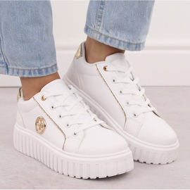News Deportivas mujer plataforma color blanco NOVEDAD 4757 6