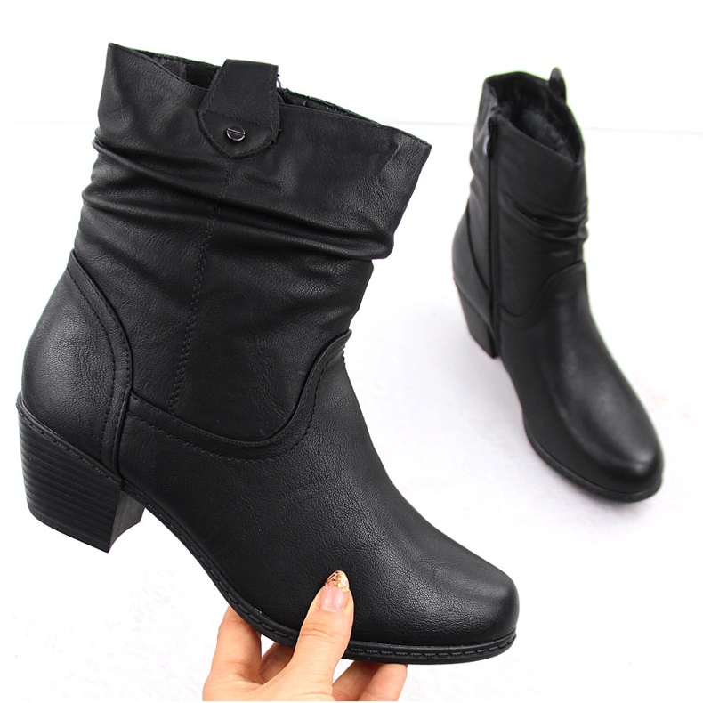Botas de mujer cómodas negras Unisoft 7987 negro 2