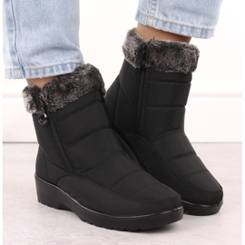 Botas de nieve de mujer con pelo, negro, Vinceza 86231 6