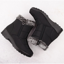 Botas de nieve de mujer con pelo, negro, Vinceza 86231 3