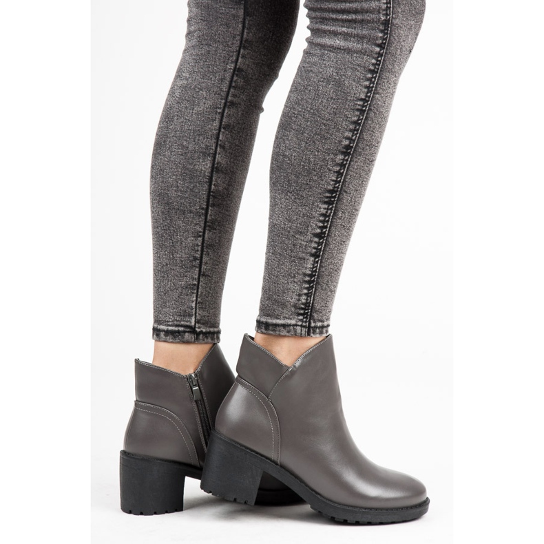 Vices New Collection Botas en un poste ancho gris 1