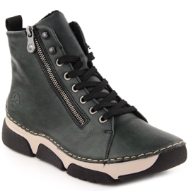 Botas de mujer cómodas verdes Rieker 45920-54 6