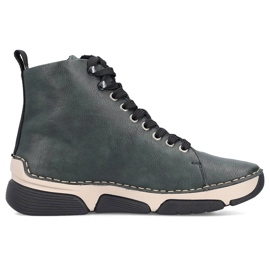 Botas de mujer cómodas verdes Rieker 45920-54 13