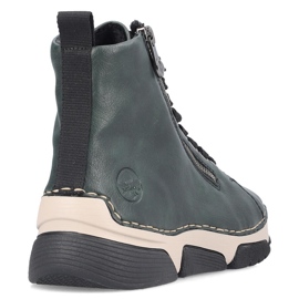 Botas de mujer cómodas verdes Rieker 45920-54 14