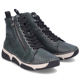 Botas de mujer cómodas verdes Rieker 45920-54 2