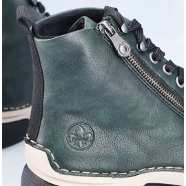 Botas de mujer cómodas verdes Rieker 45920-54 4