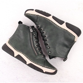 Botas de mujer cómodas verdes Rieker 45920-54 9