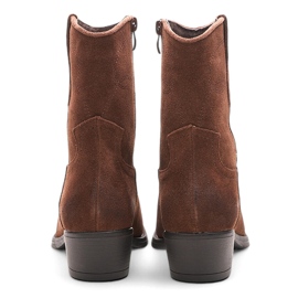Botas cowboy de mujer en piel marrón de Sergio Leone BT284-S 7