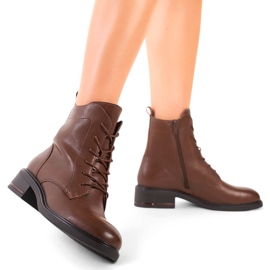 Botas de piel de mujer marrones de Sergio Leone marrón 16