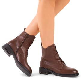 Botas de piel de mujer marrones de Sergio Leone marrón 2