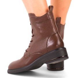 Botas de piel de mujer marrones de Sergio Leone marrón 7