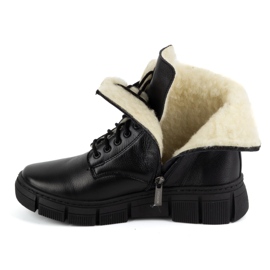 WASAK Botas de mujer de piel con aislamiento de invierno 0660W negro 8