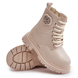 Botas Niña Evaliraea Beige con Forro Pelo y Cremallera 6