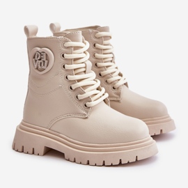 Botas Niña Evaliraea Beige con Forro Pelo y Cremallera 1 Botas Niña Evaliraea Beige con Forro Pelo y Cremallera 1