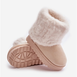 Botas de nieve para niños con pelo, beige claro Crisie 2 Botas de nieve para niños con pelo, beige claro Crisie 2