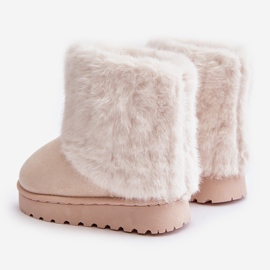 Botas de nieve para niños con pelo, beige claro Crisie 4