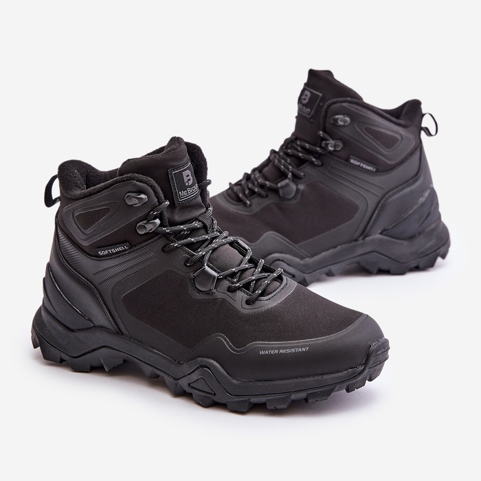 McBraun Zapatos de trekking ligeros con aislamiento para hombre, negro 1