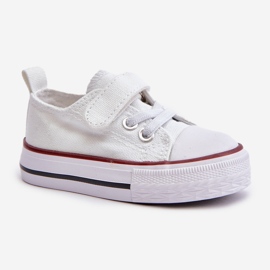 Zapatillas deportivas infantiles de tela con velcro, blanco Daloma 5
