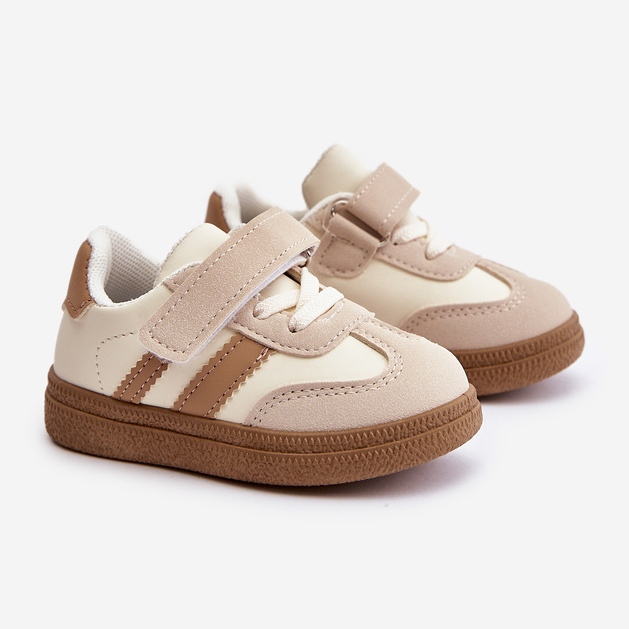 Zapatillas Infantiles Velcro Beige Tromella 1