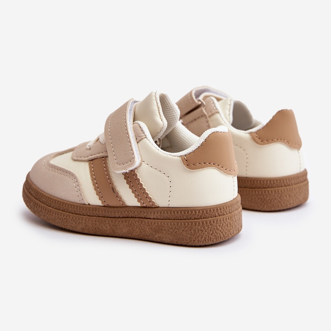 Zapatillas Infantiles Velcro Beige Tromella 2
