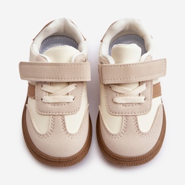 Zapatillas Infantiles Velcro Beige Tromella 4