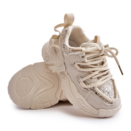Zapatillas Infantiles Beige Decoradas con Lentejuelas Liatoma 6