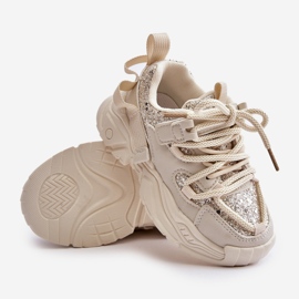 Zapatillas Infantiles Beige Decoradas con Lentejuelas Liatoma 3