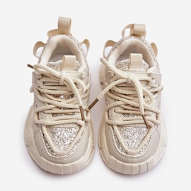 Zapatillas Infantiles Beige Decoradas con Lentejuelas Liatoma 4