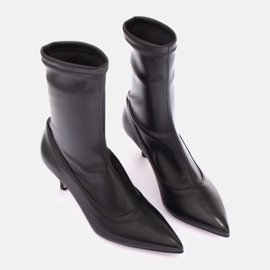 Marco Shoes Botines Marcelo de licra negro 5