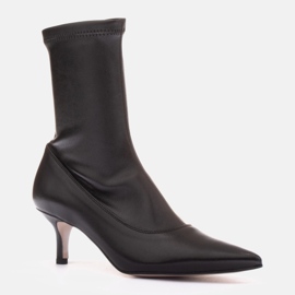 Marco Shoes Botines Marcelo de licra negro 2