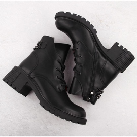Botines de mujer de piel negra Filippo DBT6491 negro 3