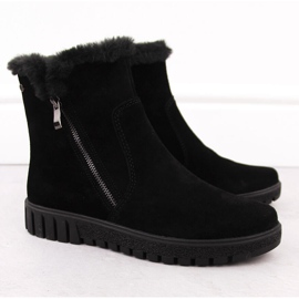 Botas de mujer de piel ante negro con pelo Filippo DBT6362 2