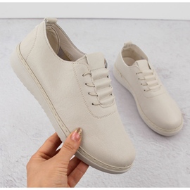 Zapatos cómodos de mujer beige Unisoft 1