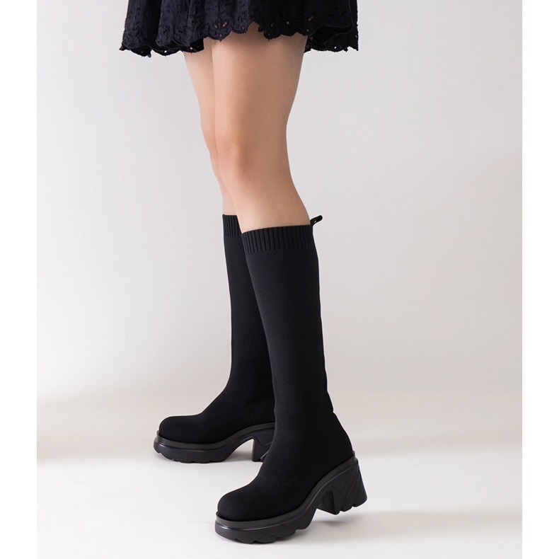 Botas negras con parte superior flexible de Nimrod negro 1 Botas negras con parte superior flexible de Nimrod negro 1