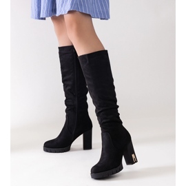Botas de tacón Ashiva con aislamiento negro 1