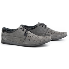 KOMODO Zapatos mocasín de hombre 875 para verano, gris 3