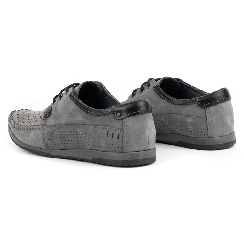 KOMODO Zapatos mocasín de hombre 875 para verano, gris 5