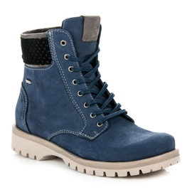 Cazadores de vinceza de cuero azul 2