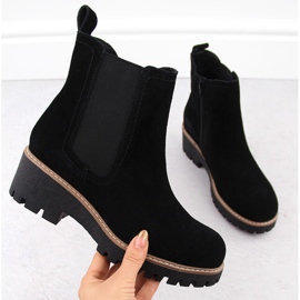Botas Chelsea de mujer de piel negra Filippo DBT4805 negro 1