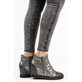 Vinceza Botines plateados gris 3