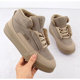 Botas aislantes de mujer beige Big Star OO274A532 1 Botas aislantes de mujer beige Big Star OO274A532 1