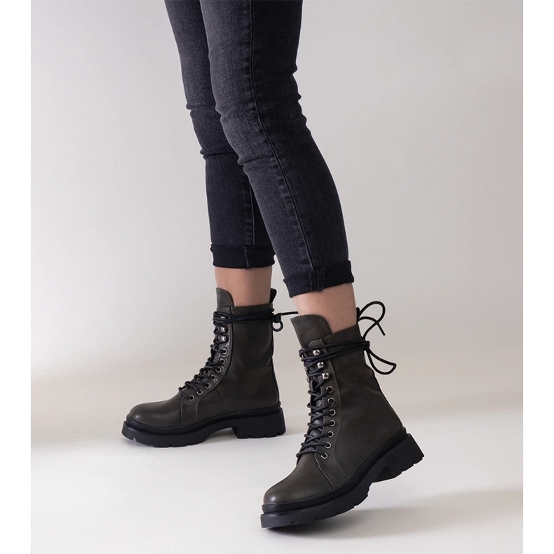 Botas de montaña con aislamiento verdes de Tuima 1