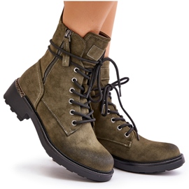 Botas altas de trabajo con cremalleras verdes Maisa 10
