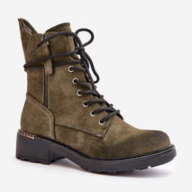 Botas altas de trabajo con cremalleras verdes Maisa 4