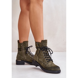 Botas altas de trabajo con cremalleras verdes Maisa 5